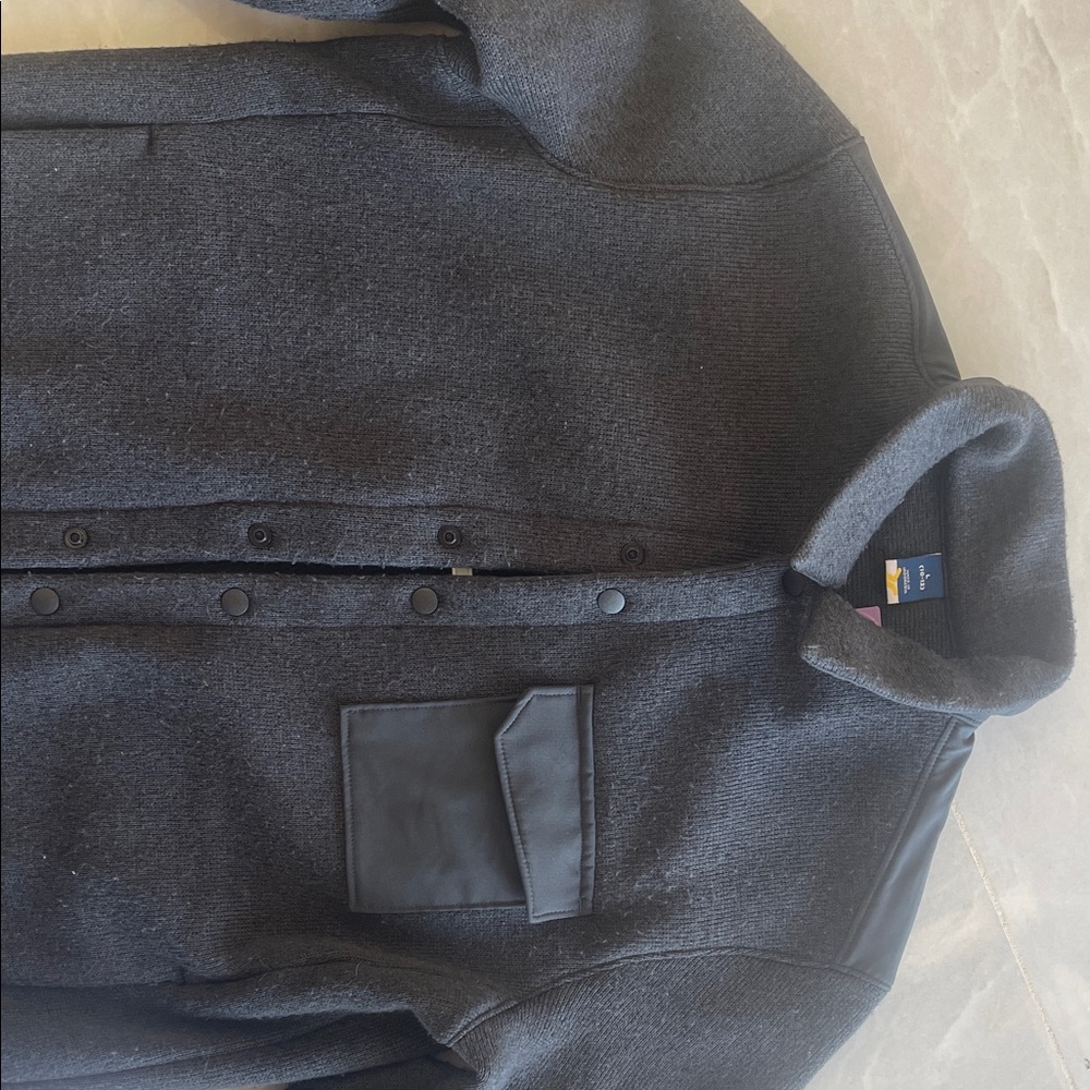 Black Button-Up Jacket - Picture 3 of 3